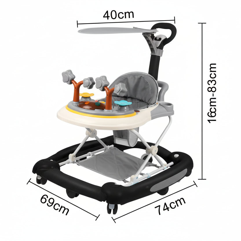 Trotteur bébé noir mesures