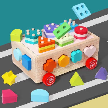 jeux montessori voiture tri formes