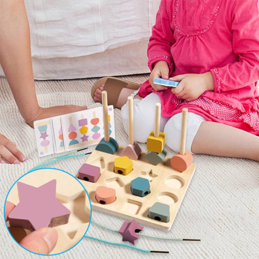 montessori puzzle bois fillette