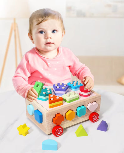 Jeux Montessori Voiture tri de formes - LogicKid