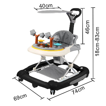 Trotteur bébé noir mesures