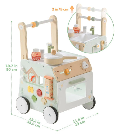 chariot marche montessori cuisine mesures