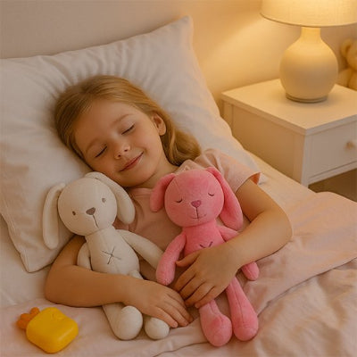 Doudou bebe fillette dort