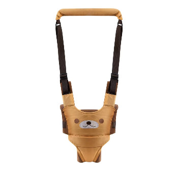 harnais marche bébé chien brun