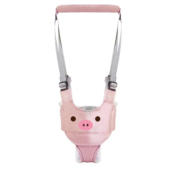 harnais marche bébé cochon rose