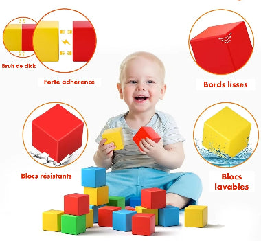 jeu de construction cubes magnetiques bébé