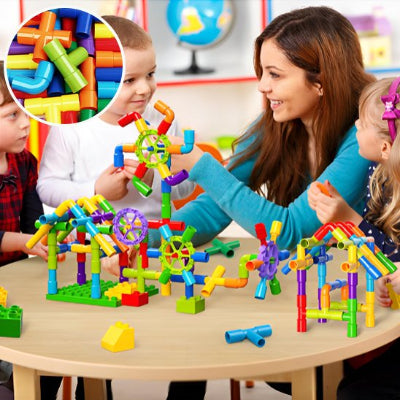 jeux de construction enfant avec maman