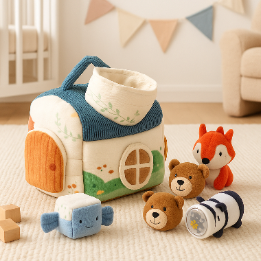 jeux montessori au sol dans chambre