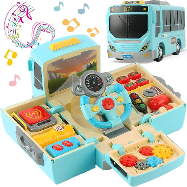 jeux montessori bus scolaire musique activités bleu