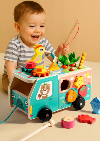 jeux montessori camion ferme garçonnet