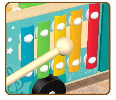 jeux montessori camion ferme xylophone