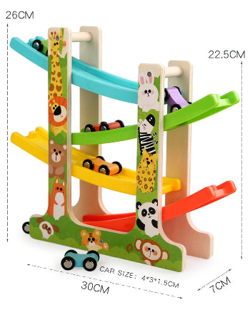 jeux montessori circuit voitures animaux mesures