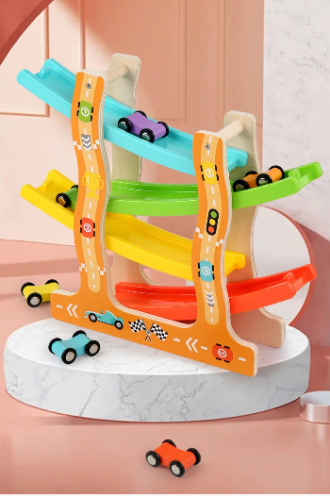 jeux montessori circuit voitures dessus