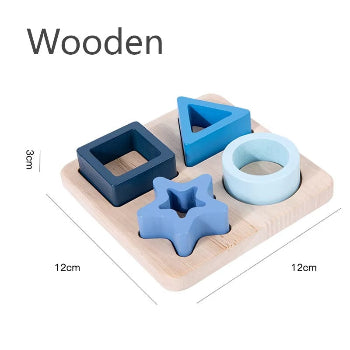 jeux montessori puzzle formes bleu carre mesures