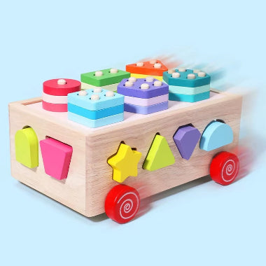 jeux montessori voiture tri formes bis