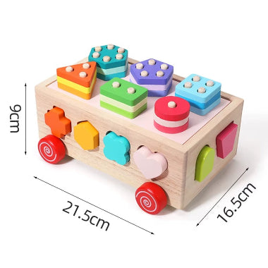 jeux montessori voiture tri formes mesures