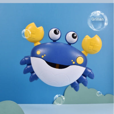 jouet de baignoire bébé crabe bleu bulles