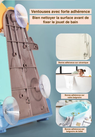 jouet de baignoire bébé explications adherence