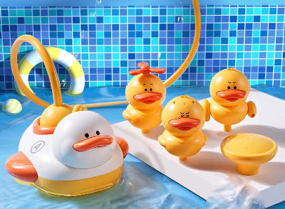 jouet de baignoire bébé famille canard