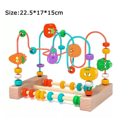 jouet montessori grand rouge vert fruits