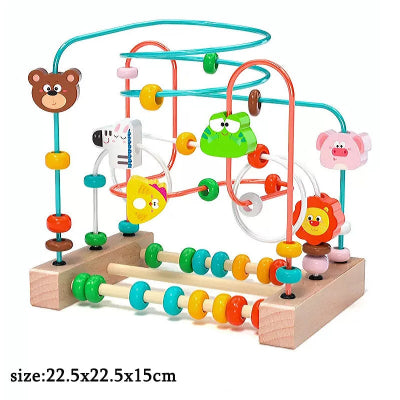 jouet montessori grand vert orange animaux zoo