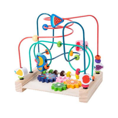 jouet montessori vert bleu rouge