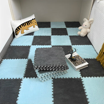 tapis de jeu puzzle bleu