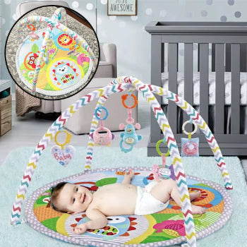 tapis éveil carroussel couleur pastel