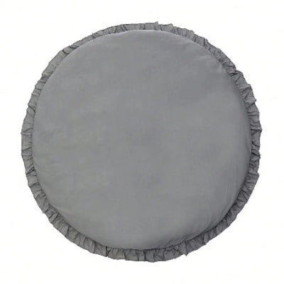 tapis éveil rond gris