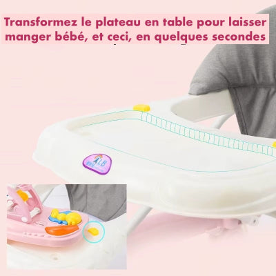 trotteur bébé plateau amovible